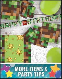 TNT Minecraft Party Supplies, Decorations, Balloons and Ideas